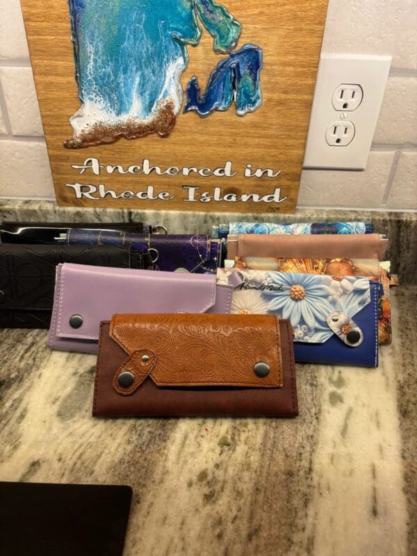 Rhode Island handcrafted wallets.