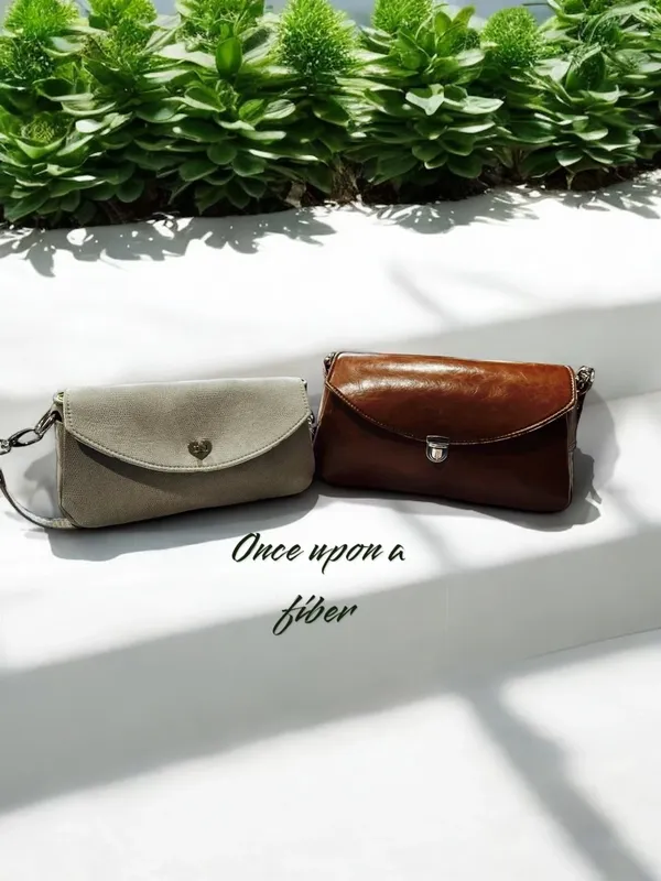 Beige and brown crossbody bags.